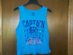 Marvel Captain America Tank Juniors NWT T-Shirt sz Large - Picture 1 of 1