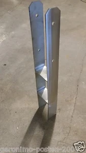 Pfostenträger Pfostenanker H-Anker in Edelstahl VA 71-161mm in Glanz Optik NEU - Bild 1 von 5