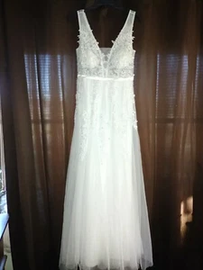 NEW Stunning White WEDDIING GOWN, SWEET 16/QUINCEANERA, BALL GOWN,  PARTY DRESS! - Picture 1 of 8