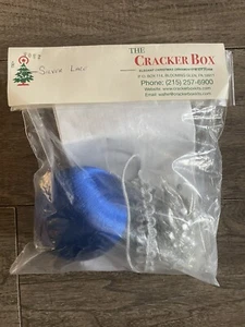 The Cracker Box SILVER LACE Blue Silver Christmas Ornament Kit Sealed - Picture 1 of 4