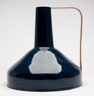 Vase manipulé émail bleu et cuivre inspiré de West Elm Scandi