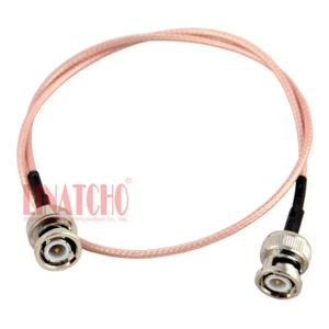 50cm BNC-Stecker auf BNC-Stecker Low Loss RG316 Pigtail Antenne Jumper Kabel - Bild 1 von 7