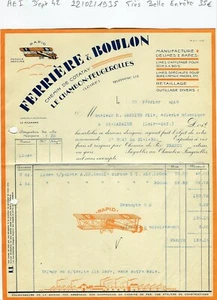 Dépt 42 - Chambon Feugerolles Chemin de Cotatay - T Belle Entête Outillage 1937 - Picture 1 of 1