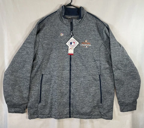 Houston Astros World Series Champions 2017 MLB Full Zip Jacket Blue XXXL 3XL NWT Cover