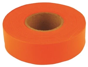 LOT OF (6) CH HANSON 17007 150' ROLLS ORANGE PVC FLAG MARKING RIBBON TAPE - Picture 1 of 1
