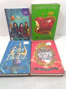 Disney The Descendants Book Lot of 4 HB Books Junior Novels Isle of the Lost Ser - Picture 1 of 17