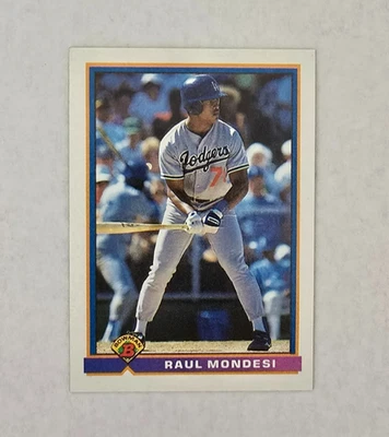 (ITEM C837) RAUL MONDESI - 1991 BOWMAN #593 (RC) - Imagem 1 de 2
