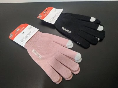 Sealskinz Hanworth Solo Merino Wool Gloves Touchscreen, Black & Pink, Lot of 2 - Image 1 of 4