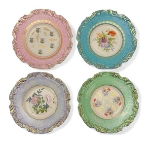 Anthropologie Decorative Plate Nature Table Bohemian Victorian Guided Age 8.5” - Picture 1 of 6