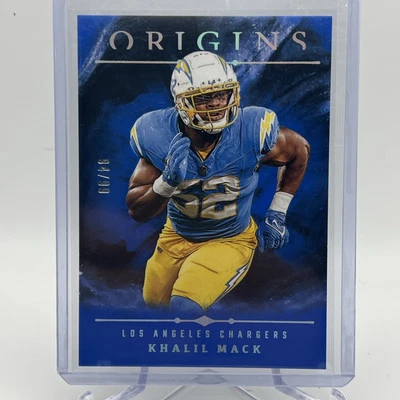 2024 Panini Origins Khalil Mack Blue #19 Chargers /99  - Image 1 of 4