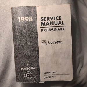 1998 CORVETTE Y PLATFORM PRELIMINARY SERVICE REPAIR SHOP MANUAL VOL 3 - Picture 1 of 11