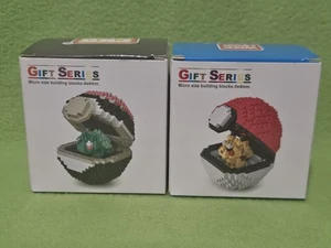 Pokemon Pokeball Pikachu & Bulbasaur Micro Building Block Set - Nuovo e Sigillato!!! - Foto 1 di 11