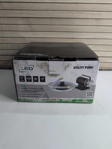 NEW LEO 1/10 HP 115-Volt Utility Transfer Pump PM001C-1 ~ 264 GPH ~ BRAND NEW - Picture 1 of 9