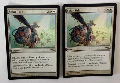 MTG 2X FOIL MIRRODIN SOLAR TIDE NM MAGIC THE GATHERING SORCERY WHITE RARE - Image 1 of 4