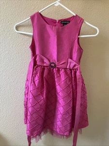 Sz 6 Girl’s George Fushia Pink  Sleeveless Knee Length Dress - Picture 1 of 7