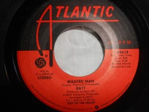 RATT~"WANTED MAN"~Orig. 1984~ROCK~HARD ROCK~HEAVY METAL~7'' 45rpm~ATLANTIC~M- - Picture 1 of 2