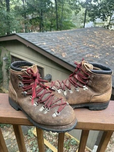 Vtg Dexter Mountaineering Alpine Hiking Vibram Boots Sz 10.5M USA W998-4 - Picture 1 of 12