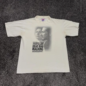 Vintage 90s Dead Man Walking Movie Promo Sean Penn Susan Sarandon T-Shirt L Rare - Picture 1 of 13