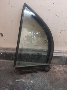 96-00 Honda Civic Sedan 4Dr Sedan Left Rear Door Window Vent Glass OEM - Picture 1 of 3