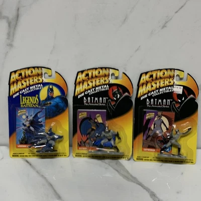 Action Masters BATMAN Lote de 3 Figuras Diecast Miniatura 2x Batman 1x Catwoman Foto 1 de 4