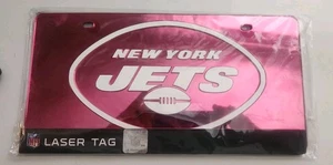 Nueva matrícula PINK York Jets Premium Laser Tag, acrílico espejado. - Imagen 1 de 2