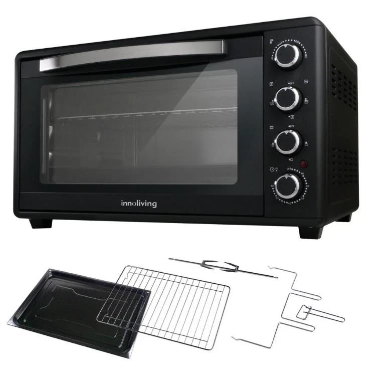 INNOLIVING Forno Elettrico con Girarrosto Ventilato Capacità 60 Litri 2000 Watt