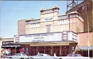 Postcard NY New York City Jehovah's Witnesses Assembly Hall Building 1970s V140 - Picture 1 of 2