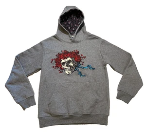 Grateful Dead x Section 119 Embroidered Classic Hoodie SMALL Bertha Skull Roses - Bild 1 von 15