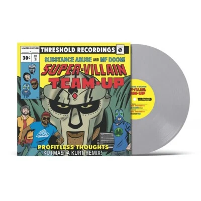 SUBSTANCE ABUSE & MF DOOM Profitless Thoughts 7" Silver Metal Face #136/200 NEW! - Image 1 of 4