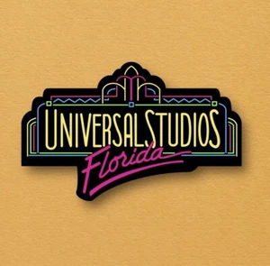 Universal Studios Florida Logo Vinyl Sticker Waterproof Retro Theme Park - Picture 1 of 3