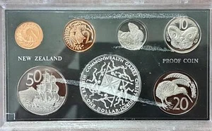 1974 New Zealand Deluxe Proof Coin Set – Sterling Silver $1 FREE SHIPPING! - Picture 1 of 4