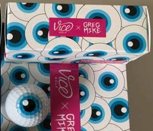 Vice Greg Mike weiß - Hülle mit 3 Golfbällen - inklusive Umkarton - Bild 1 von 2