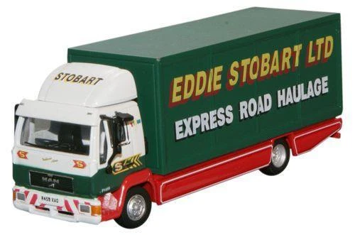 Modellino camion scala 1:76 MAN L2000 BOX VAN EDDIE STOBART truck lorry model... - Immagine 1 di 1