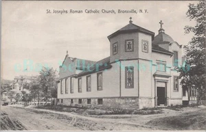 Bronxville NY - ST JOSEPHS ROMAN CATHOLIC CHURCH - Postcard Westchester County - Picture 1 of 2