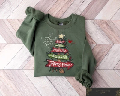 Christian Christmas Sweatshirt, Religious Christmas Shirt, Jesus Chrsitmas Gift - Image 1 of 4