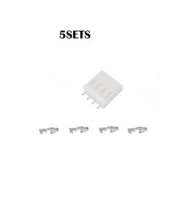5SET 4 Pin 5,08mm PCB Connettore a Crimpare Molex 5058/8981 Bianco Progetti Elettrici - Foto 1 di 8