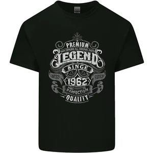 T-shirt maglietta uomo cotone Premium Legend 63° compleanno 1962 - Foto 1 di 3
