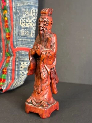 Old Chinese Carved Figurine …beautiful collection and display piece - image 1 of 4