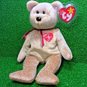 Ty Beanie Baby 1999 FIRMA OSO Juguete de Peluche RARO NUEVO RETIRADO - Envío Gratuito - Imagen 1 de 12