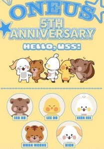 ONEUS 5TH ANNIVERSARY USS OFFICIAL MD GOODS USS DOLL + PHOTOCARD NEW - Picture 1 of 11