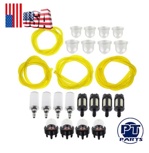 4 Sizes Tygon Fuel Filter Line Primer Bulb Kit Set For Poulan Weedeater Chainsaw - Picture 1 of 5