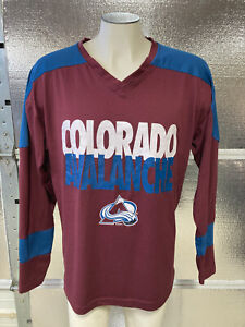 Colorado Avalanche Long Sleeve Shirt - Mens Large - Jersey - Sweatshirt - NHL