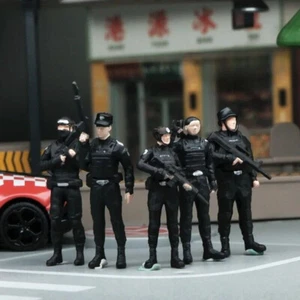 Diorama 1/64 Figures Model City Street Police Image Figures Scene Display Model - Picture 1 of 24