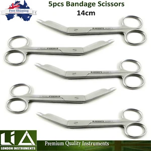 Medical Lister Bandage Scissors Nursing Surgery Shears Dressing Operatings 5pcs - Picture 1 of 5