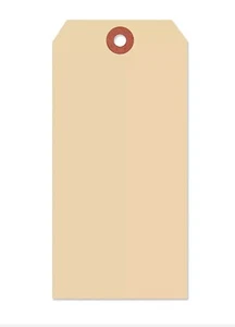 Manila Shipping Tags - #12, 8 x 4", Plain - Picture 1 of 3