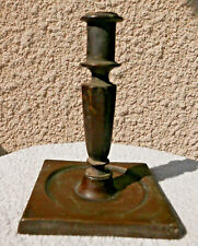 ancien et rare bougeoir en bronze  XVIIe Louis XIII candelstick 535 gr