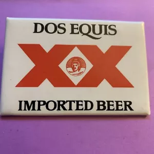Dos Equis Imported Beer Button Clip - Picture 1 of 3