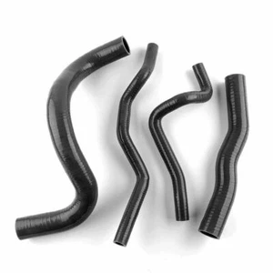Black For Mitsubishi FTO DE3A 2.0L 6A12 1994-2001 Silicone Radiator Heater Hose  - Imagen 1 de 9
