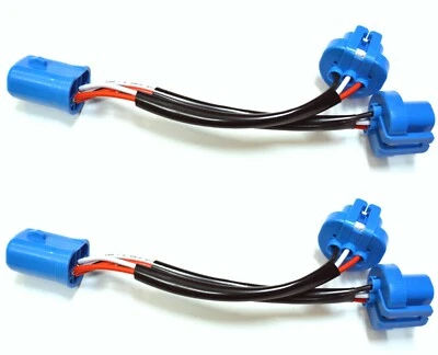 Splitter Wire P 9007 HB5 Two Harness Head Light Replace Female Socket Connector - Image 1 of 4