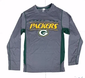 NFL Team Apparel Men’s Green Bay Packers, Gray, Long Sleeve T Shirt Sz S - Picture 1 of 6